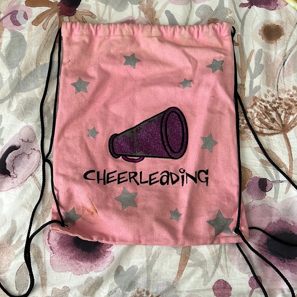 Pink string bag